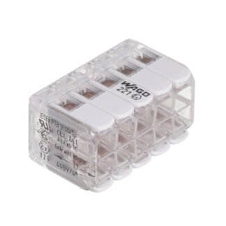 0221-0490 — LEVER-NUT SPLICE CONN 10POS GRY — WAGO