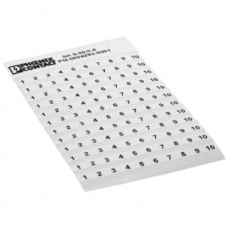 0804293:0001 — MARKER CARD PRINTED 1-10 — Phoenix Contact