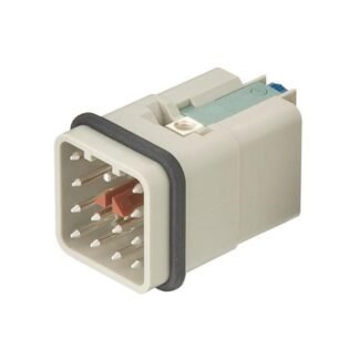 09120123001 — INSERT MALE 12POS CRIMP PUSH IN — Harting