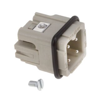 09200032611 — INSERT MALE 3POS+1GND SCREW — Harting