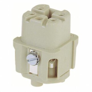 09200042711 — INSERT FEMALE 4POS+1GND SCREW — Harting