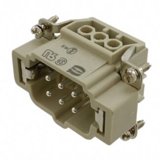 09330062601 — INSERT MALE 6POS+1GND SCREW — Harting