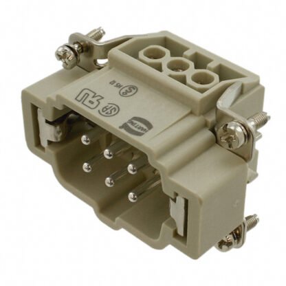 09330062601 — INSERT MALE 6POS+1GND SCREW — Harting