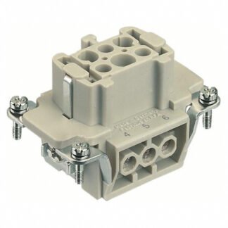 09330062701 — INSERT FEMALE 6POS+1GND SCREW — Harting
