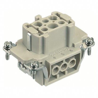 09330062701 — INSERT FEMALE 6POS+1GND SCREW — Harting