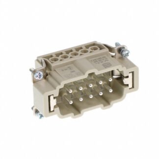 09330102601 — INSERT MALE 10POS+1GND SCREW — Harting