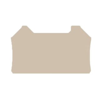 1905150000 — CONN TERM BLK END PLATE BEIGE — Weidmuller
