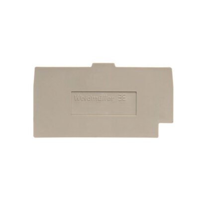 1933790000 — CONN TERM BLK END PLATE BEIGE — Weidmuller