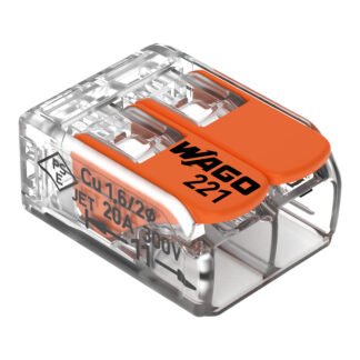 221-412/K007-0000 — LEVER-NUTS SPLICING CON 1=10/BAG — WAGO