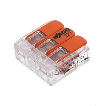 221-413/996-010 — SPLICE LEVER 24-12AWG 3POS 10PC — WAGO