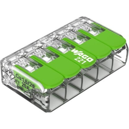 221-425 — COMPACT SPLICING CONNECTOR 5POS — WAGO