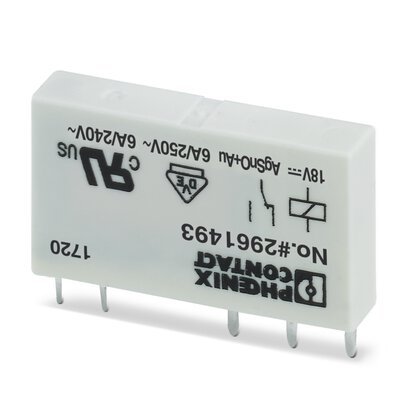2961493 — RELAY GEN PURPOSE SPDT 6A 18V — Phoenix Contact