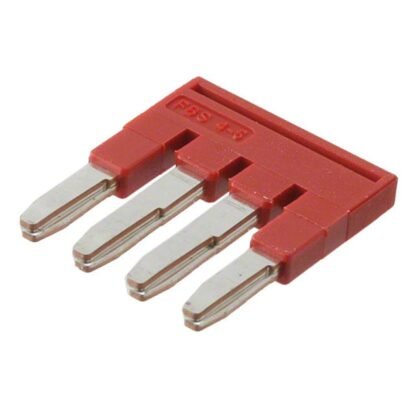 3030187 — JUMPER TERM BLK 4POS FLAT PIN — Phoenix Contact