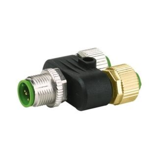 7000-41141-0000000 — T-COUPLER M12 MALE / 2X M12 FEMA — Murr Elektronik