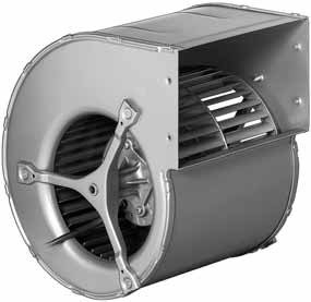 D1G160-DA33-52 — Moto-turbine centrifuge double ouïe ebm-papst, Ø160 mm, technologie EC (GreenTech) — ebm-papst