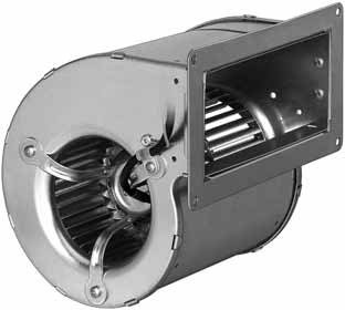 D2E097-BI56-48 — Moto-turbine centrifuge double ouïe ebm-papst, Ø097 mm, technologie AC monophasé — ebm-papst