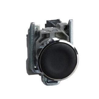 XB4BA21 — HARMONY, 22MM PUSH BUTTON, BLACK — Schneider Electric