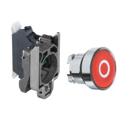 XB4BA43225 — PUSH BUTTON, HARMONY XB4, RED OP — Schneider Electric