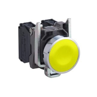 XB4BA51 — HARMONY XB4, PUSH BUTTON, METAL, — Schneider Electric