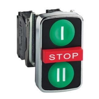 XB4BA731327 — HARMONY XB4, TRIPLE-HEADED PUSH — Schneider Electric