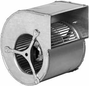 D2E146-CS03-01 — Moto-turbine centrifuge double ouïe ebm-papst, Ø146 mm, technologie AC monophasé — ebm-papst