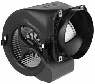D2E146-HR93-03 — Moto-turbine centrifuge double ouïe ebm-papst, Ø146 mm, technologie AC monophasé — ebm-papst