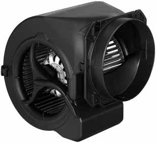 D2E146-HT67-02 — Moto-turbine centrifuge double ouïe ebm-papst, Ø146 mm, technologie AC monophasé — ebm-papst