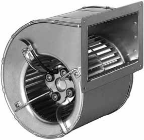 D4E160-DA01-22 — Moto-turbine centrifuge double ouïe ebm-papst, Ø160 mm, technologie AC monophasé — ebm-papst