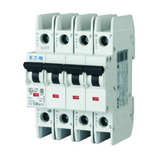 FAZ-C40/4-NA — FAZ-NA UL 489 MCB 240VAC 4P 40A — Eaton