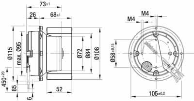 G3G108-BB01-02 — Ventilateur centrifuge pales incurvées vers l'avant (ouïe simple) ebm-papst, Ø108 mm, technologie EC (GreenTech) — ebm-papst