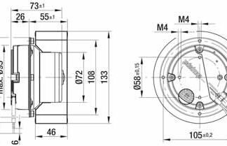 G3G133-DD05-02 — Ventilateur centrifuge pales incurvées vers l'avant (ouïe simple) ebm-papst, Ø133 mm, technologie EC (GreenTech) — ebm-papst
