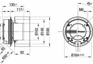 G3G180-AA01-81 — Ventilateur centrifuge pales incurvées vers l'avant (ouïe simple) ebm-papst, Ø180 mm, technologie EC (GreenTech) — ebm-papst