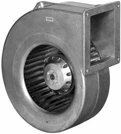 G4E180-AB01-01 — Ventilateur centrifuge pales incurvées vers l'avant (ouïe simple) ebm-papst, Ø180 mm, technologie AC monophasé — ebm-papst
