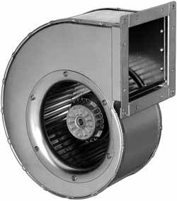 G4E200-CL03-01 — Ventilateur centrifuge pales incurvées vers l'avant (ouïe simple) ebm-papst, Ø200 mm, technologie AC monophasé — ebm-papst