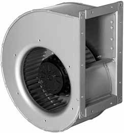 G4E280-CA21-01 — Ventilateur centrifuge pales incurvées vers l'avant (ouïe simple) ebm-papst, Ø280 mm, technologie AC monophasé — ebm-papst