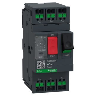 GV2ME04A — TESYS GV2 MMC 0.63A PB SNAP-IN — Schneider Electric