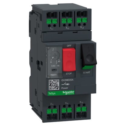 GV2ME05A — TESYS GV2 MMC 1A PB SNAP-IN — Schneider Electric