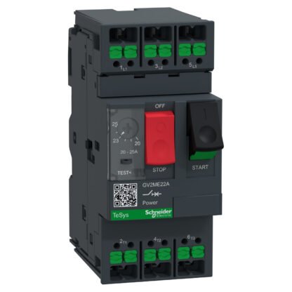 GV2ME22A — TESYS GV2 MMC 25A PB SNAP-IN — Schneider Electric