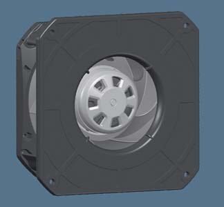 K3G133-RA01-01 — Moto-turbine centrifuge double ouïe ebm-papst, Ø133 mm, technologie EC (GreenTech) — ebm-papst