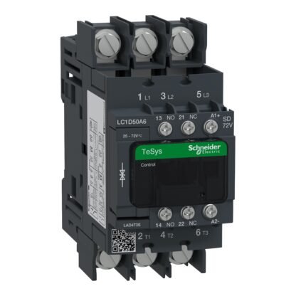 LC1D50A6SD — TESYS 3P EVLK CTR 50A22KW AC3 72 — Schneider Electric
