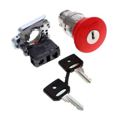 XB4BS9442 — SW E-STOP KEY LOCK RESET 6A 120V — Schneider Electric