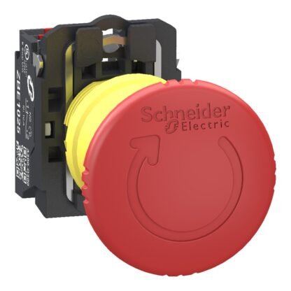 XB5AS84445 — PLASTIC D40 E-STOP TTR 2 NC PUSH — Schneider Electric