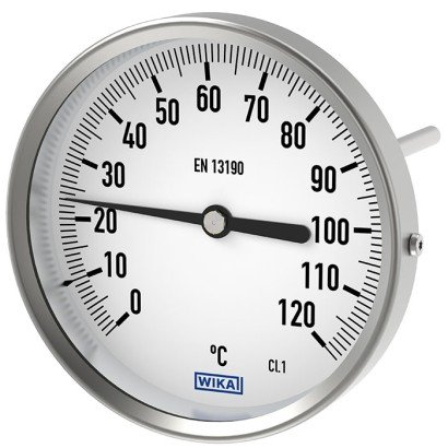 WIKA-A52-07-0-A-160 — Thermomètre bimétallique industriel WIKA A52, 0 à 0 à 160 °C
